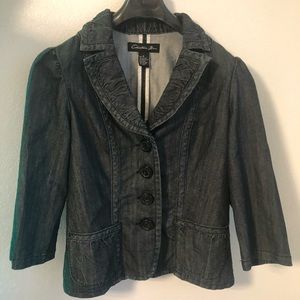Navy blue denim jacket